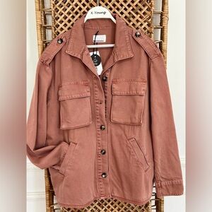Camaieu oversized dusty pink utility jacket size S